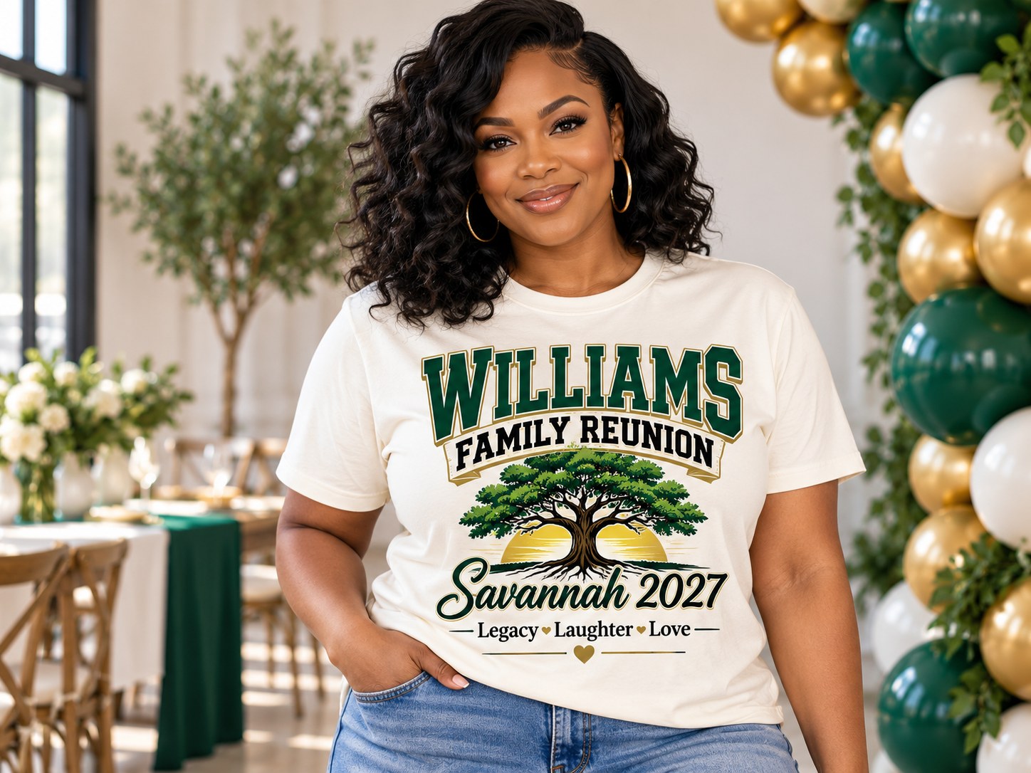 Personalized family reunion apparel created by Nikki Nicole Creative