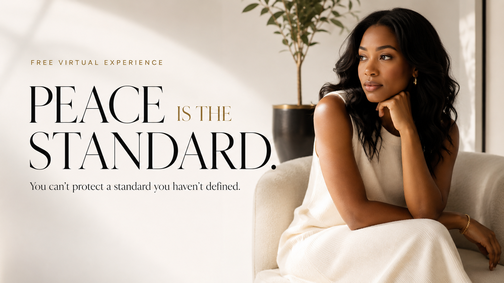 Peace Is the Standard. Free Virtual Experience. You can&rsquo;t protect a standard you haven&rsquo;t defined.